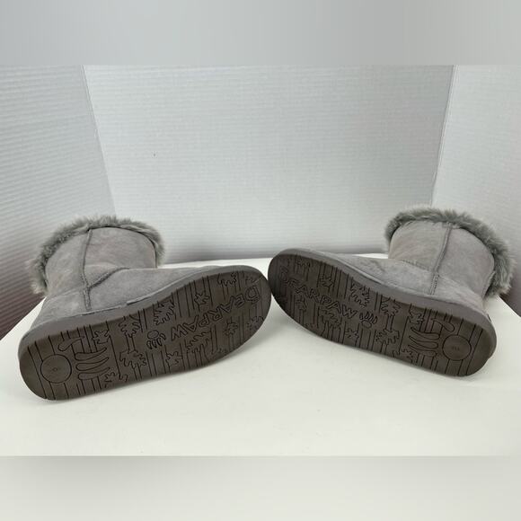 Bearpaw Cora 2664W Women’s Mid Calf Cow Suede Upper Faux Outside Fur Gray Size 8 - Picture 8 of 12